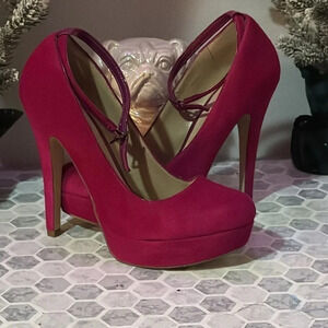 European size 37.5 stunning Mary Jane Pink platform, stiletto heeled pumps💖